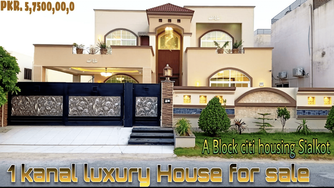 1 Kanal Luxury House For Sale In Citi Housing Sialkot A Block 